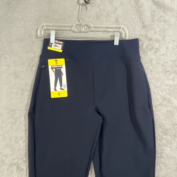 NEW Kirkland Signature Womens S Ankle Dress Pants Side Sipper Navy Blue - Picture 7 of 8